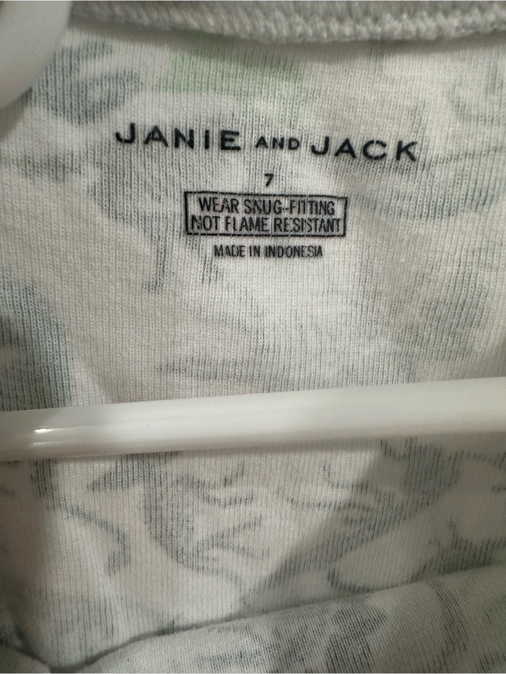Janie and Jack Dinosaur Boys Pajamas Size 7